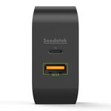 Soodatek PD 45W 雙孔高速充電器 2入 黑 SHC1U1-PC45BL