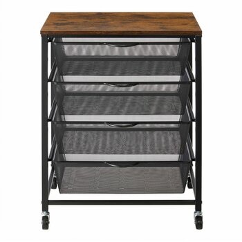 四層收納籃置物推車