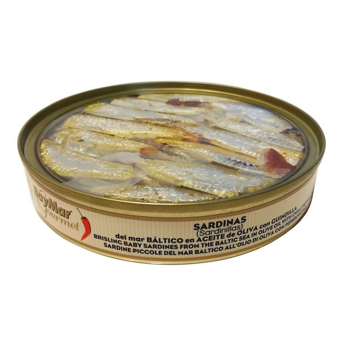 Baymar 辣味油漬鯡魚罐頭 120公克 X 4入