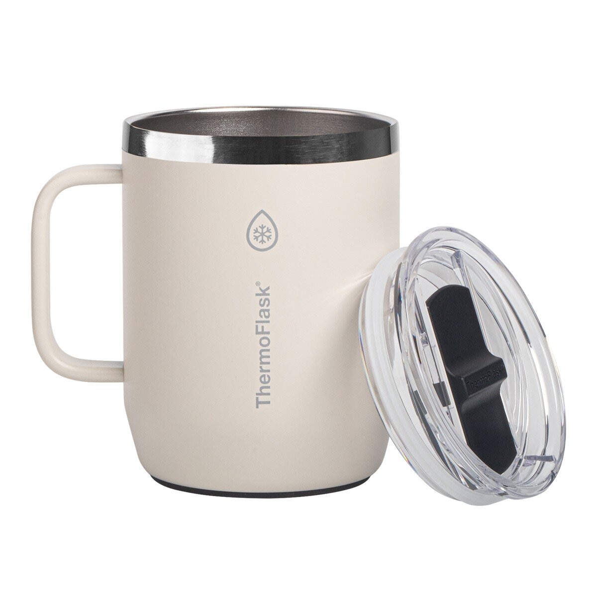 Thermoflask 不鏽鋼保冷保溫馬克杯 355毫升 X 2件組 白+橄欖綠