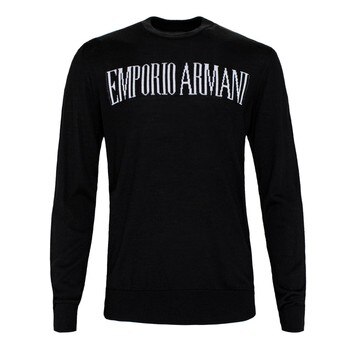 Emporio Armani 男圓領毛衣 黑 L Emporio Armani 男圓領毛衣 黑 L