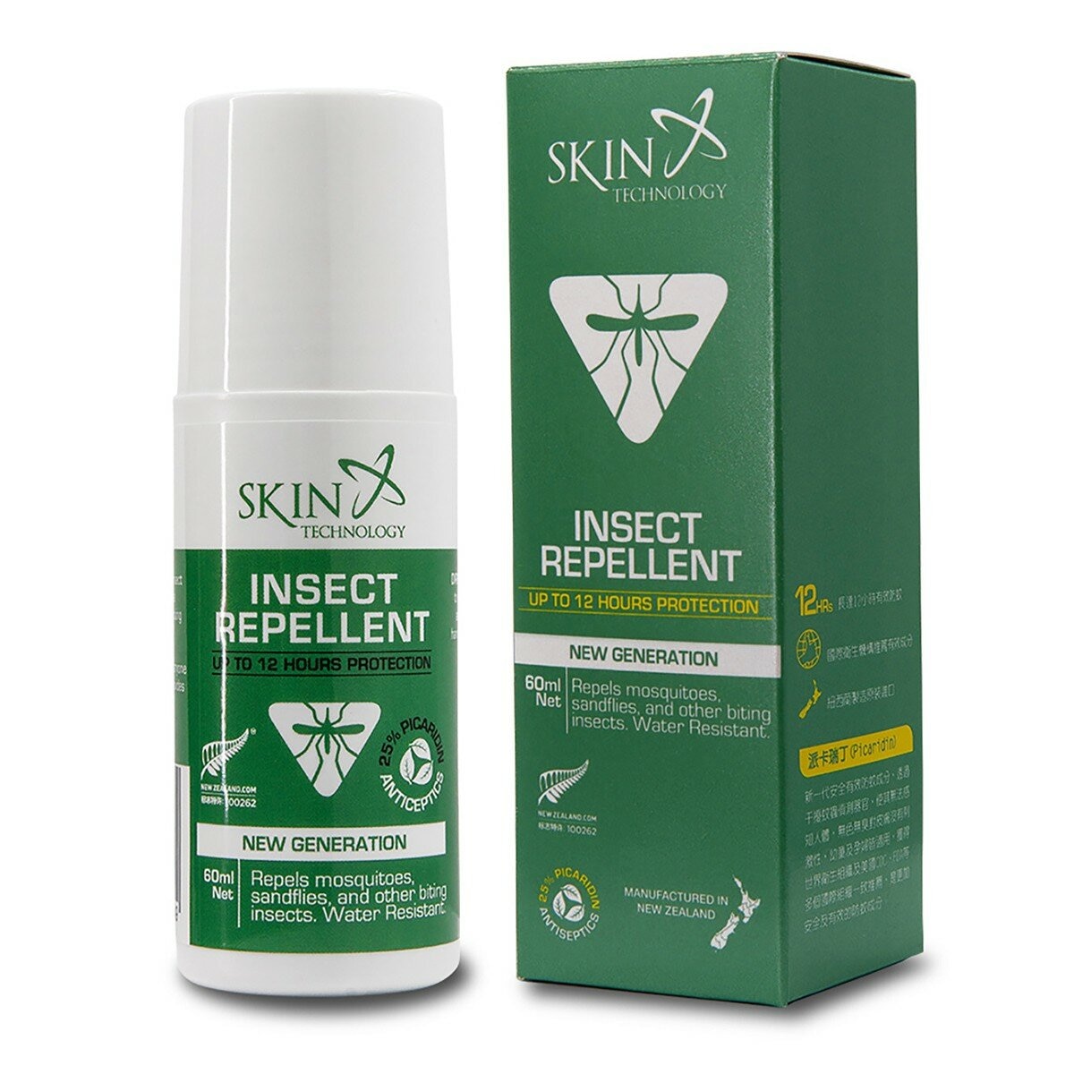 Skin Technology 25%派卡瑞丁防蚊滾珠 60毫升 X 2入+25%乳霜30毫升 X 1入+PMD驅蚊貼片 X 30貼 Skin Technology 25%派卡瑞丁防蚊滾珠 60毫升 X 2入+25%乳霜30毫升 X 1入+PMD驅蚊貼片 X 30貼