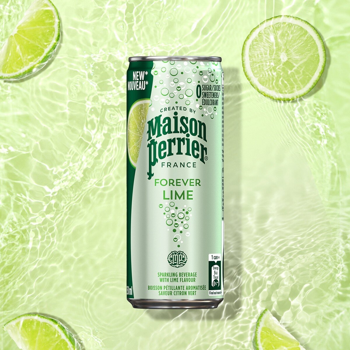 Maison Perrier 沛綠雅 萊姆風味氣泡水 250毫升 X 30入