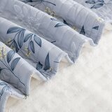 Berkshire 印花薄被毛毯 152公分 X 177公分 葉子