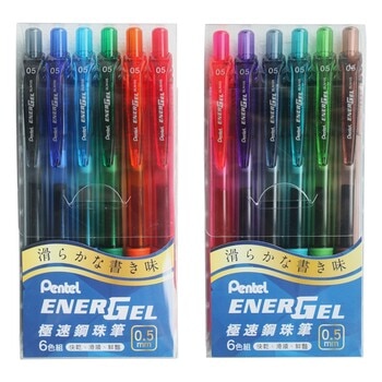 Pentel極速鋼珠筆六色組 A組 X 1入 + B組 X 1入 Pentel極速鋼珠筆六色組 A組 X 1入 + B組 X 1入
