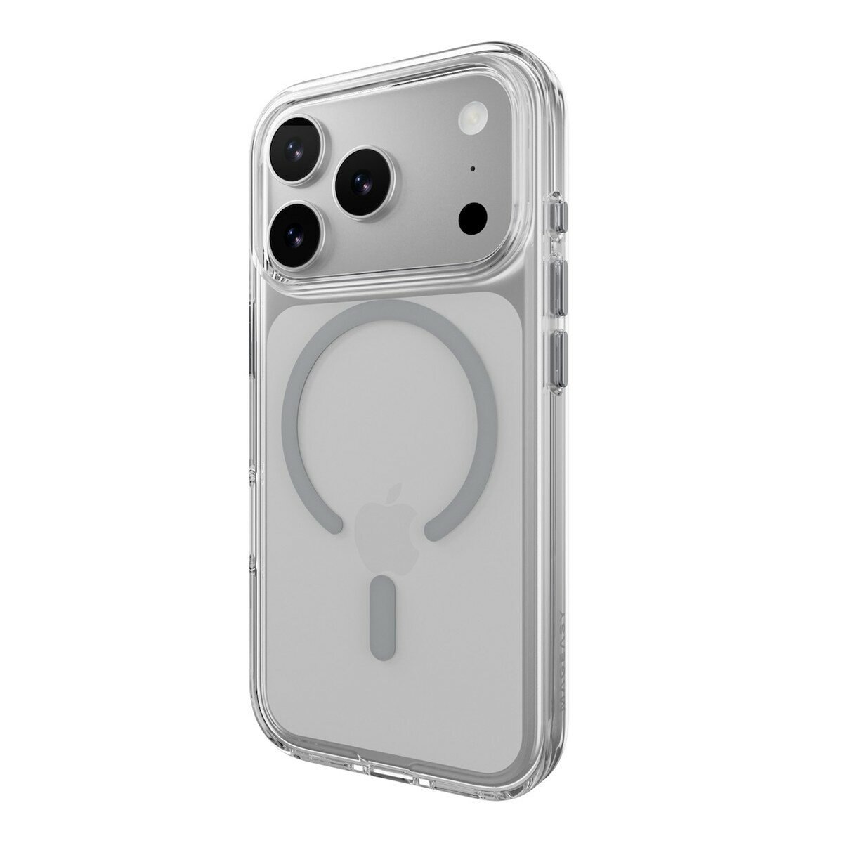 MAGEASY Bright M 不發黃軍規磁吸透明殼 iPhone 17 Pro(迷霧磁圈) + 鏡頭保護貼Lenz鈦合金(鈦白) + Vetro 9H 鋼化玻璃保護膜