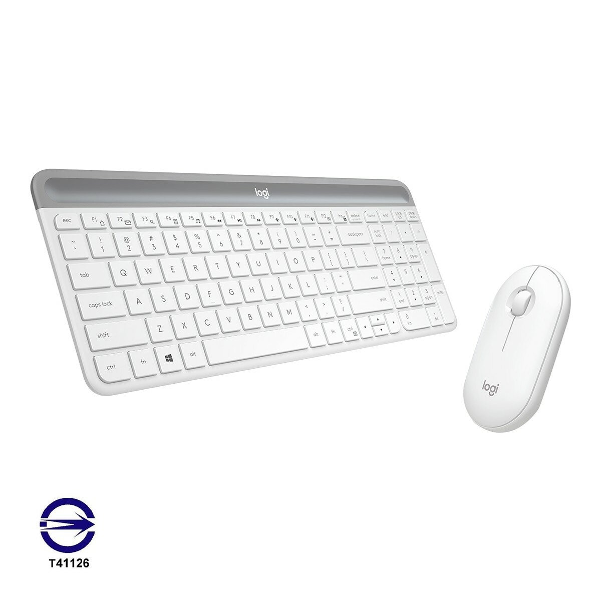 羅技 MK470 無線鍵盤滑鼠組 珍珠白