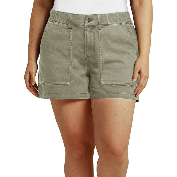 GAP 女鬆緊腰短褲 綠