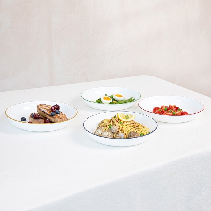 Corelle 美國製玻璃圓形餐盤 4件組