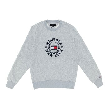Tommy Hilfiger 男長袖圓領上衣 灰 XL