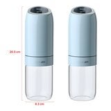 Circle Joy 不鏽鋼電動調味料研磨機 2件組 淺藍 Circle Joy 不鏽鋼電動調味料研磨機 2件組 淺藍