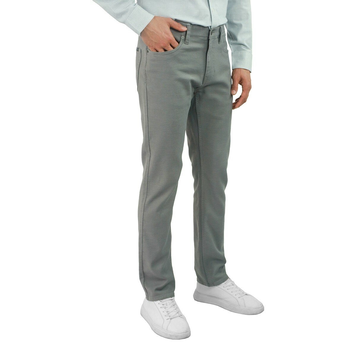 Jachs 男經典五口袋長褲 灰 腰圍 34吋 X 褲長 30吋