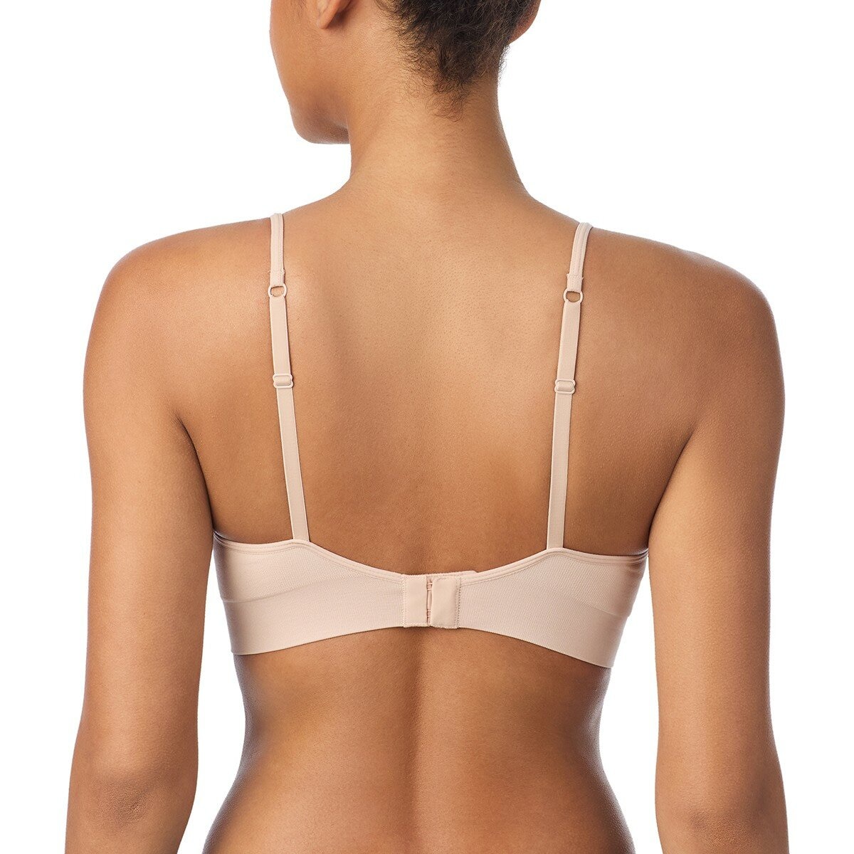 DKNY 女無鋼圈內衣兩入組 黑/膚 M