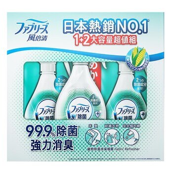 風倍清 織物除菌消臭噴霧 370毫升 + 補充包 640毫升 X 2入 風倍清 織物除菌消臭噴霧 370毫升 + 補充包 640毫升 X 2入
