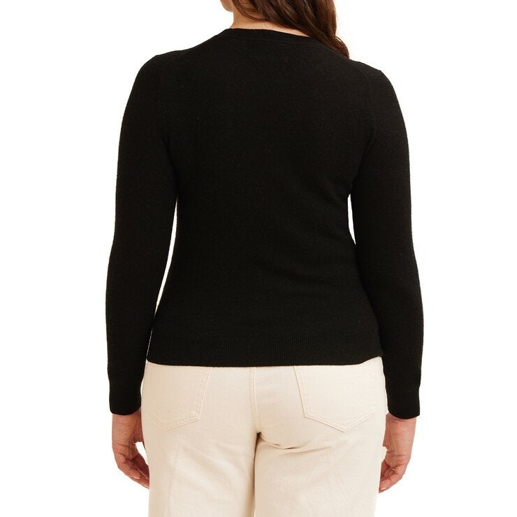 Weatherproof Vintage 女圓領喀什米爾毛衣 黑 Weatherproof Vintage 女圓領喀什米爾毛衣 黑