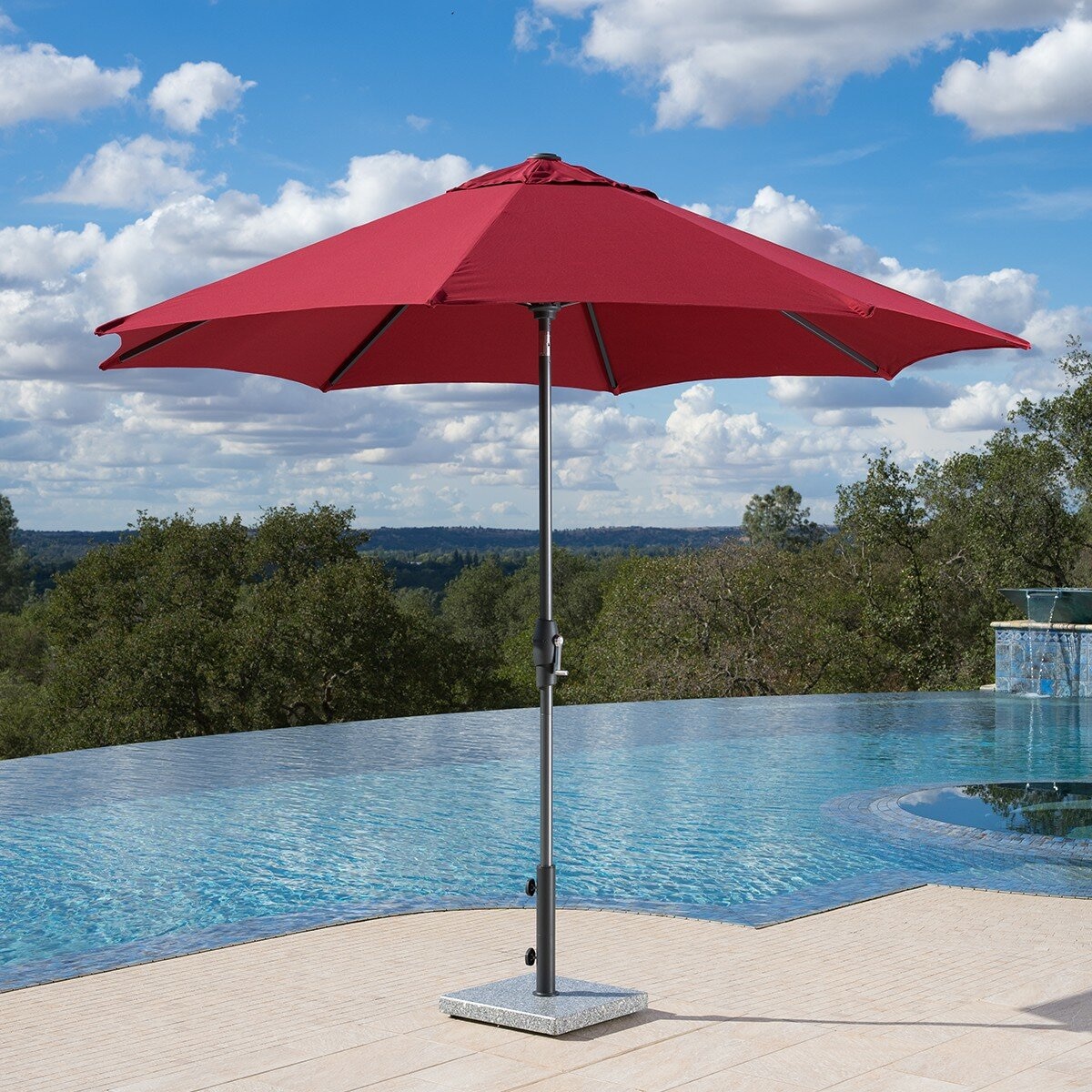 Sunvilla 10呎 戶外遮陽傘 紅色