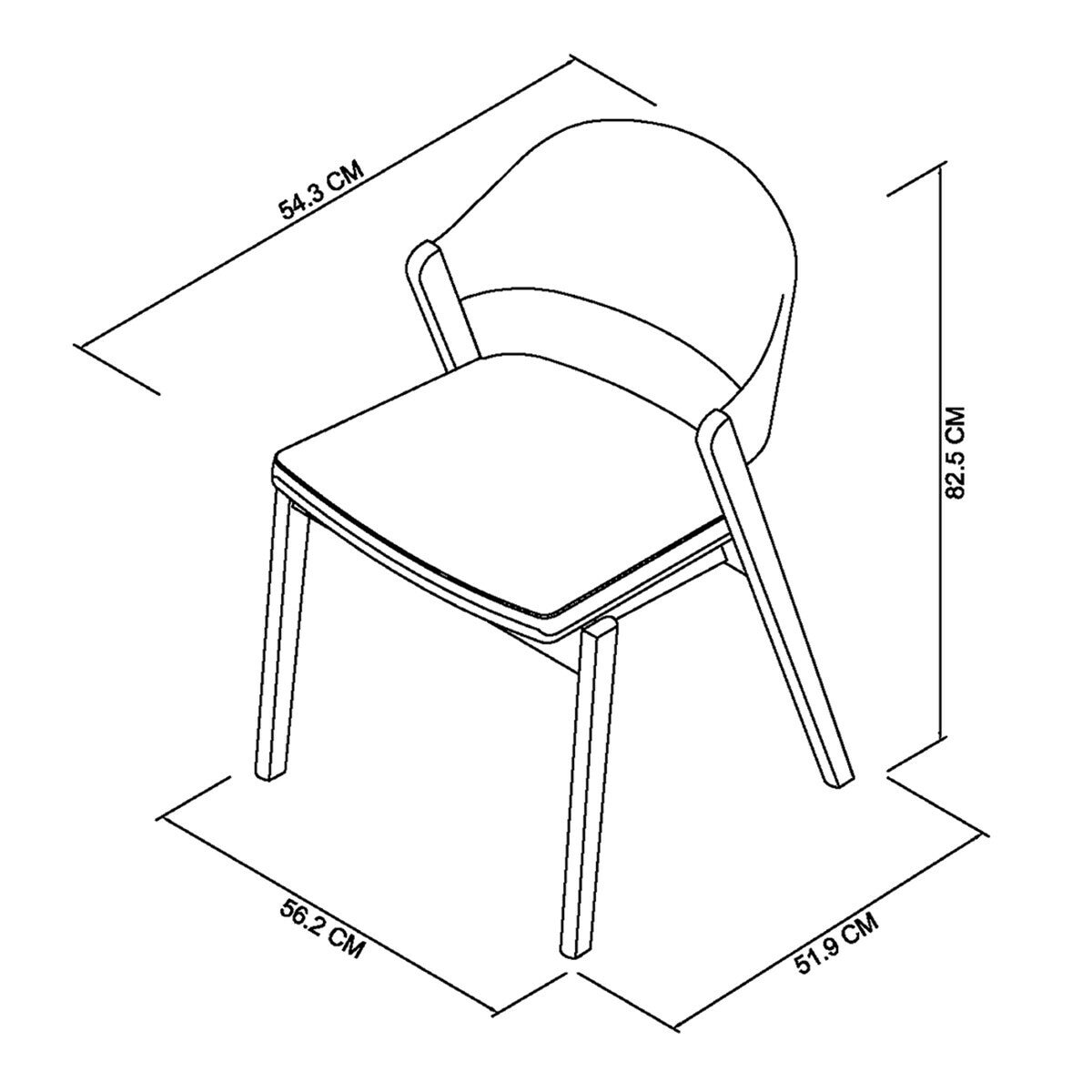 Bentley Designs Vega 餐椅2入