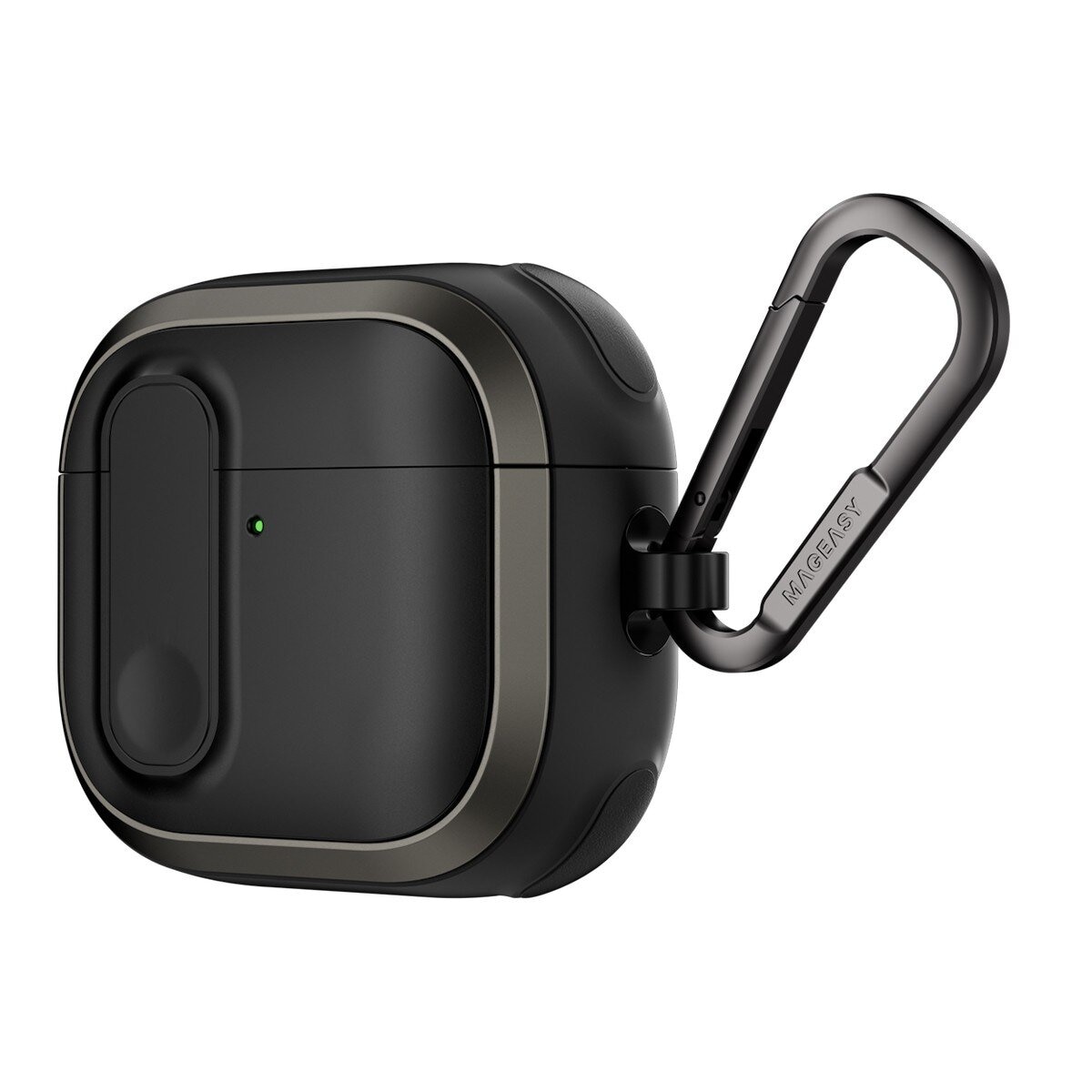 MAGEASY Odyssey 抗衝擊磁扣耳機殼 AirPods 4 金屬黑