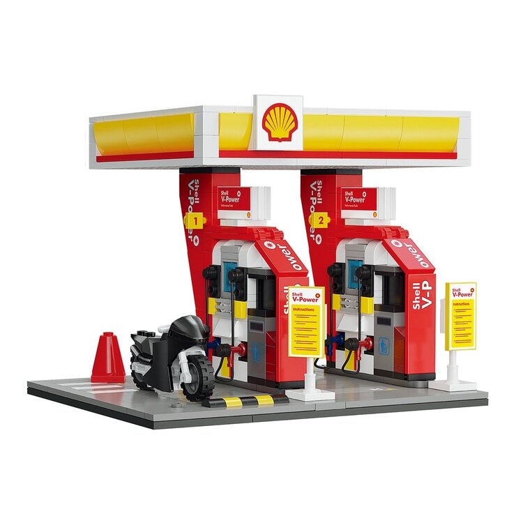 CaDA Shell 模擬加油站積木組