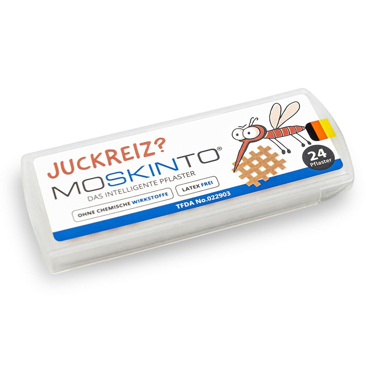 MOSKINTO 防蚊組 20% Picaridin 防蚊乳液 75毫升 X 2入 + 24片貼布 X 1入 MOSKINTO 防蚊組 20% Picaridin 防蚊乳液 75毫升 X 2入 + 24片貼布 X 1入