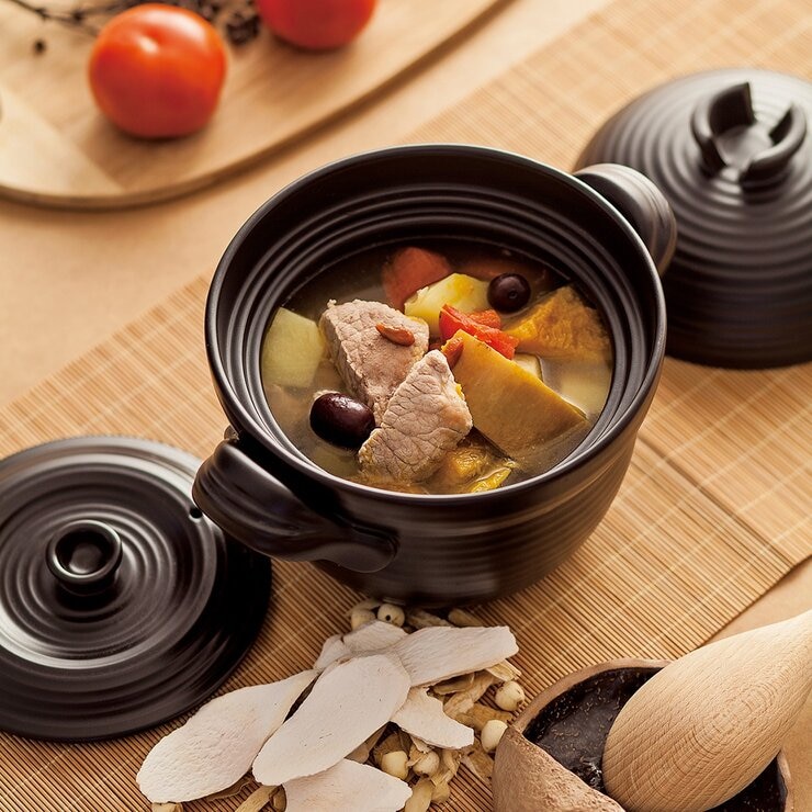 陸寶 和風雙層蓋陶鍋含蓋 20.5公分