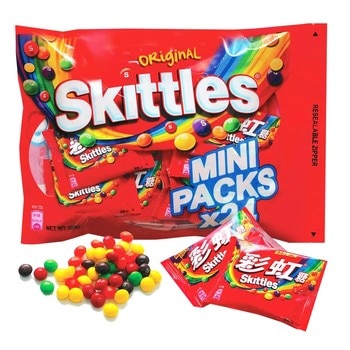 Skittles 彩虹糖混合水果口味 22公克 X 24包 Skittles 彩虹糖混合水果口味 22公克 X 24包