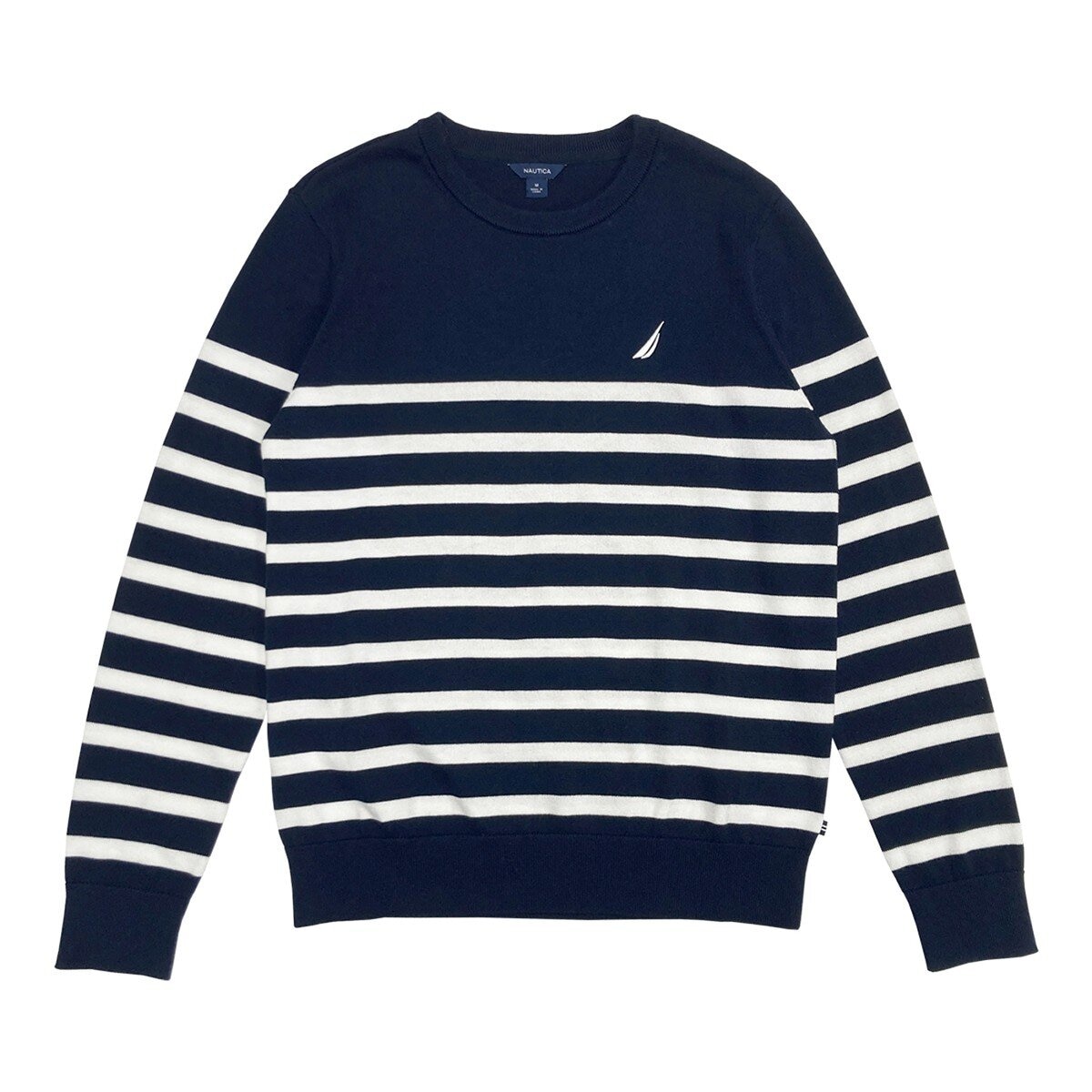 Nautica 男圓領毛衣 藍 S