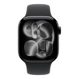 Apple Watch Series 11 GPS + 行動網路 42公釐 曜石黑色鋁金屬錶殼 附黑色運動型錶帶 M/L Apple Watch Series 11 GPS + 行動網路 42公釐 曜石黑色鋁金屬錶殼 附黑色運動型錶帶 M/L