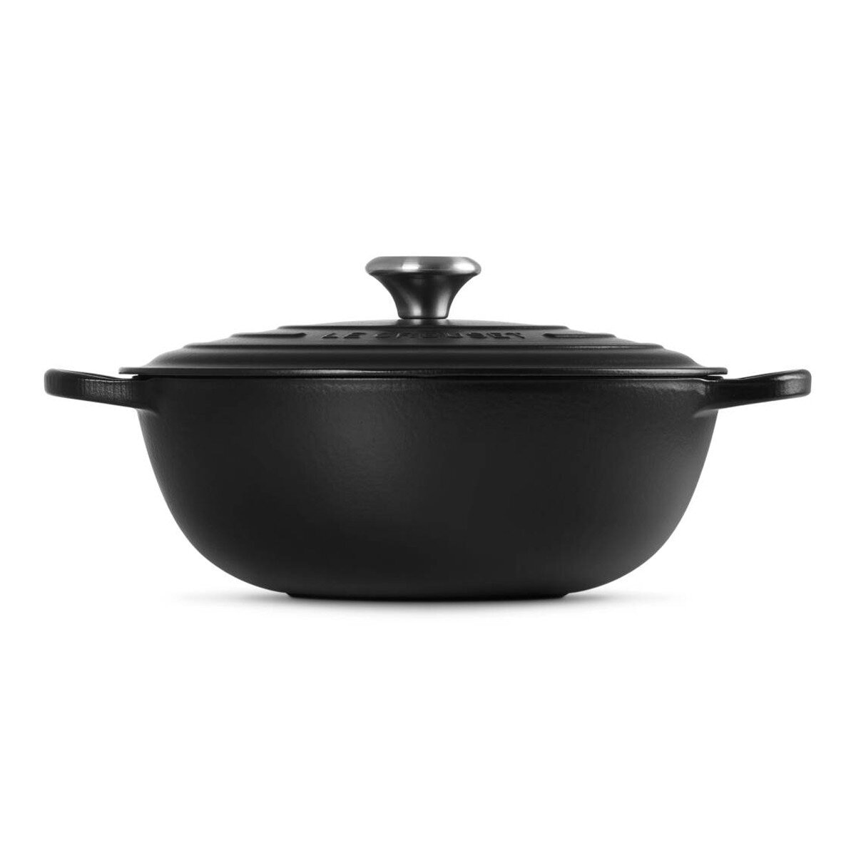 Le Creuset 媽咪鑄鐵鍋 含鋼頭鍋蓋 28公分 沉靜黑