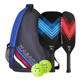 KASACA 無邊框碳纖維匹克球拍套組 KASACA 無邊框碳纖維匹克球拍套組