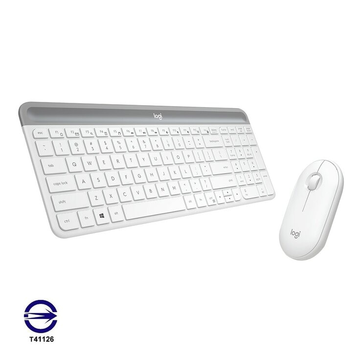 羅技 MK470 無線鍵盤滑鼠組 珍珠白