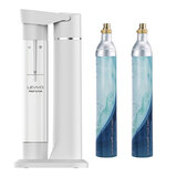 Levivo 氣泡水機組 含氣瓶 X 2入 + 水瓶 X 1入 白