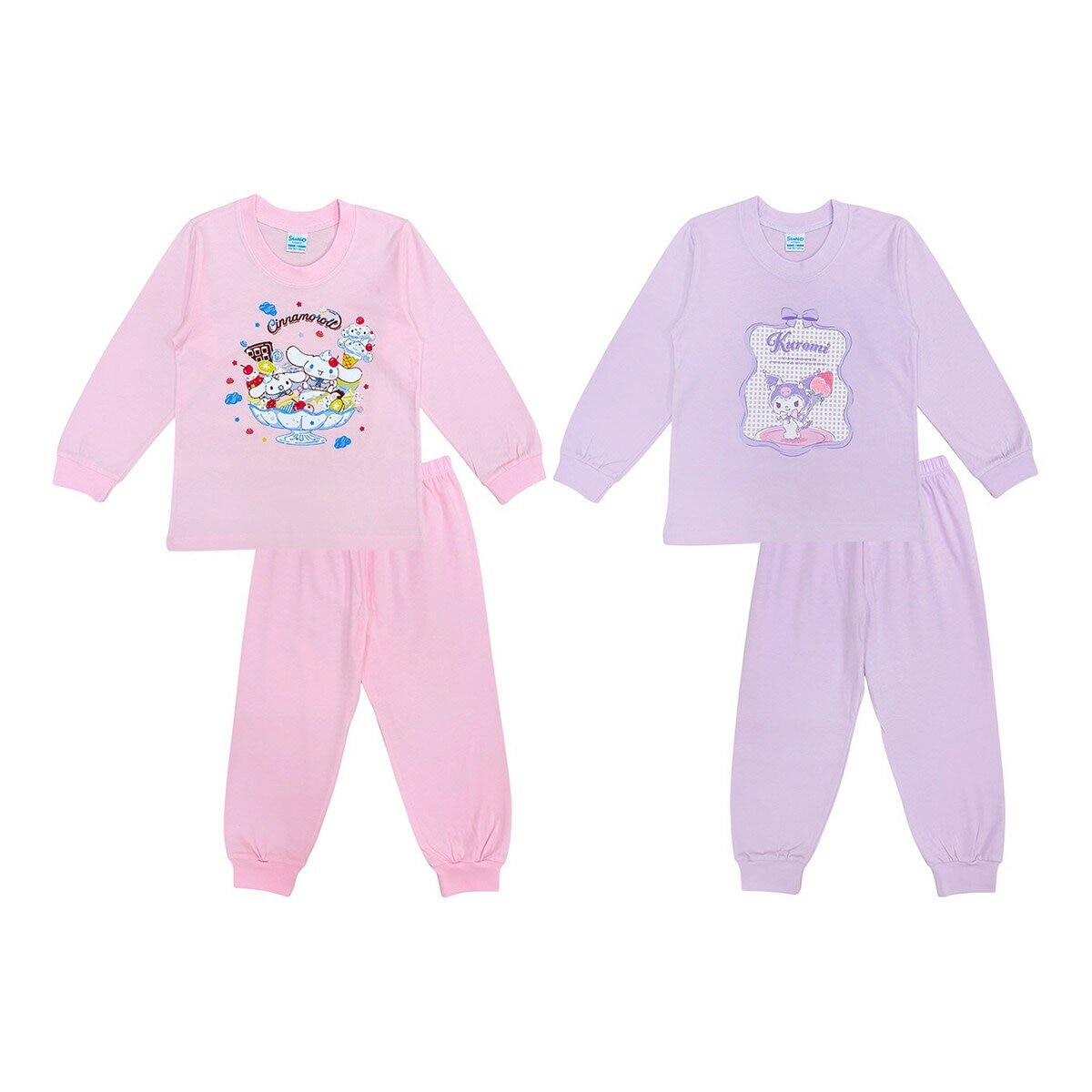 女童卡通圖案長袖居家組 10