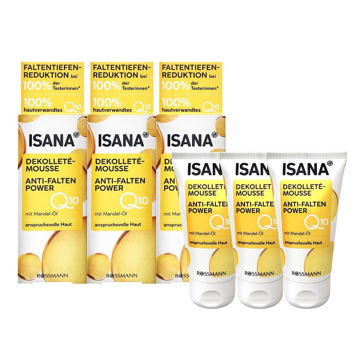 ISANA Q10 彈潤頸部緊實霜 50毫升 X 3入
