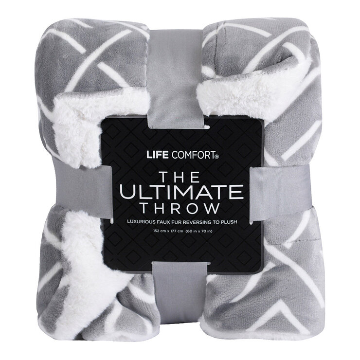 Life Comfort 厚絨保暖隨意毯 152公分 X 177公分