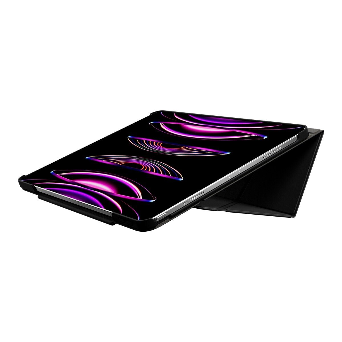 MAGEASY Lift 增高支架保護殼 適用於 iPad Air 13吋 2025 M3 / 2024 M2 & iPad Pro 12.9吋 2022 M2 - 2018 黑