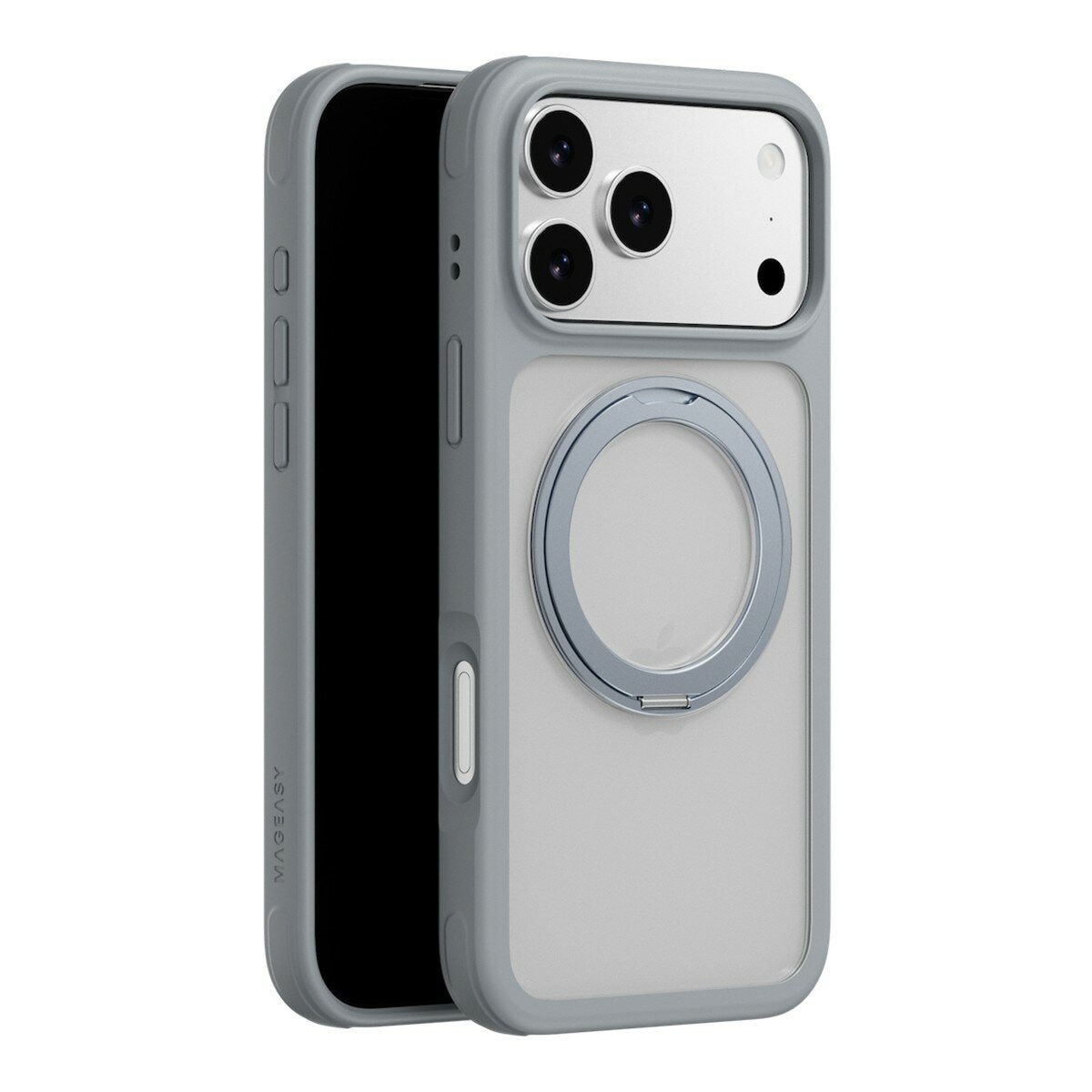 MAGEASY MagStand 360 M 磁吸旋轉支架防摔手機殼 iPhone 17 Pro Max + 鏡頭保護貼Lenz + Vetro 9H 鋼化玻璃保護膜