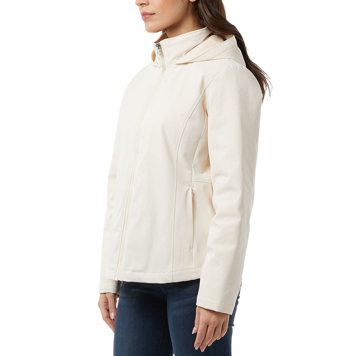 32 Degrees 女連帽羽絨外套 白