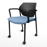 Musical Chairs Impressa 輪型扶手訪客椅 藍