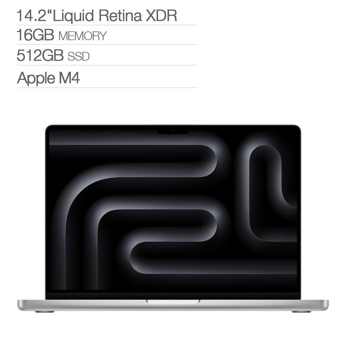Apple MacBook Pro 14吋 搭配 M4 晶片 10 核心 CPU 10 核心 GPU 16GB 512GB SSD 銀色