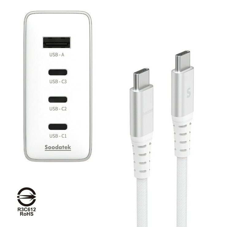 Soodatek GaN PD140W 氮化鎵急速充電 USB-C 套裝