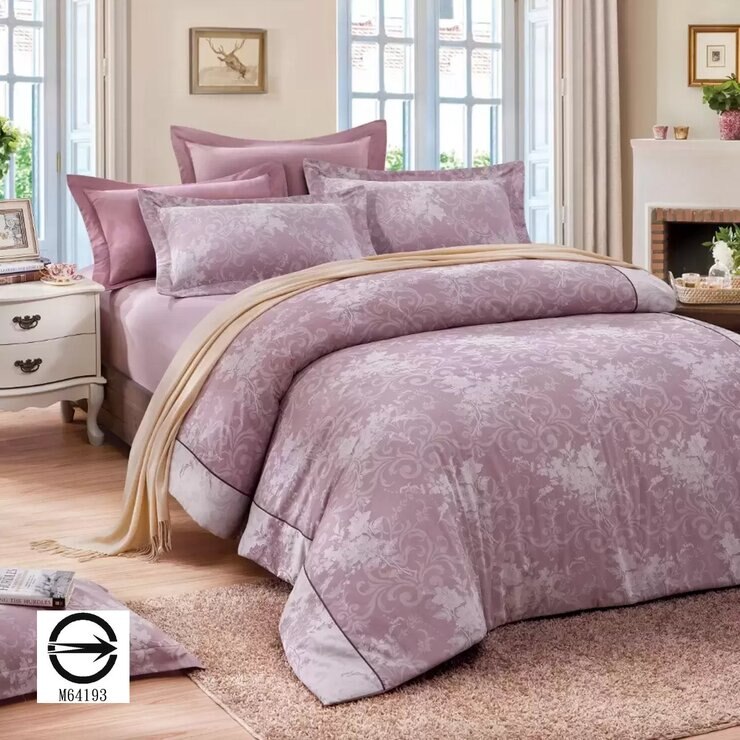 Caliphil 雙人色織緹花床包被套 4件組 152公分 X 190公分 芙蘿