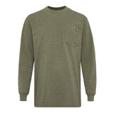 Dickies 男厚磅長袖上衣 綠灰