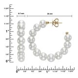 淡水珍珠耳環 14K黃K金 6公釐-7公釐