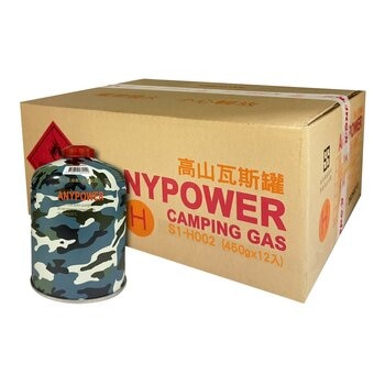 Anypower 高山瓦斯罐 450公克 X 12入 藍迷彩