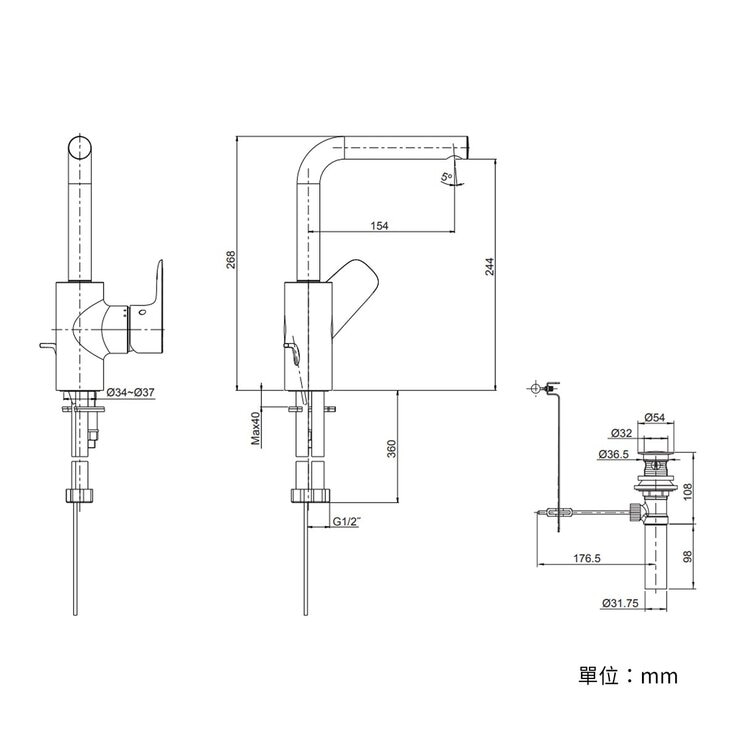 Kohler Aleo 高出水口面盆龍頭 Kohler Aleo 高出水口面盆龍頭