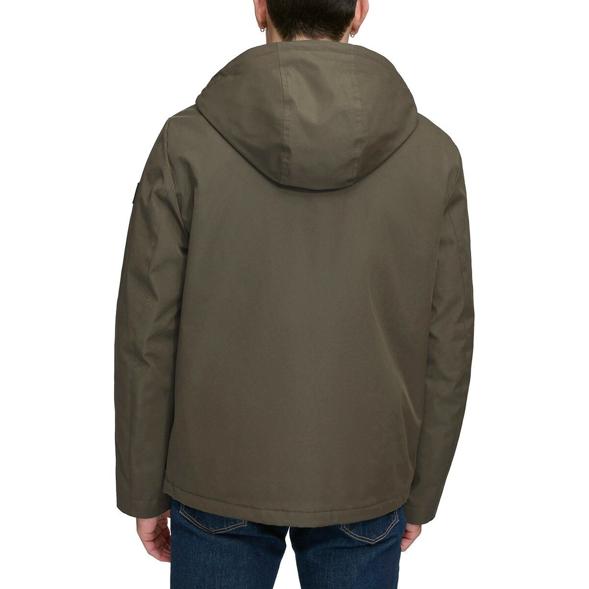 Tommy Hilfiger 男防風防潑水連帽外套 橄欖