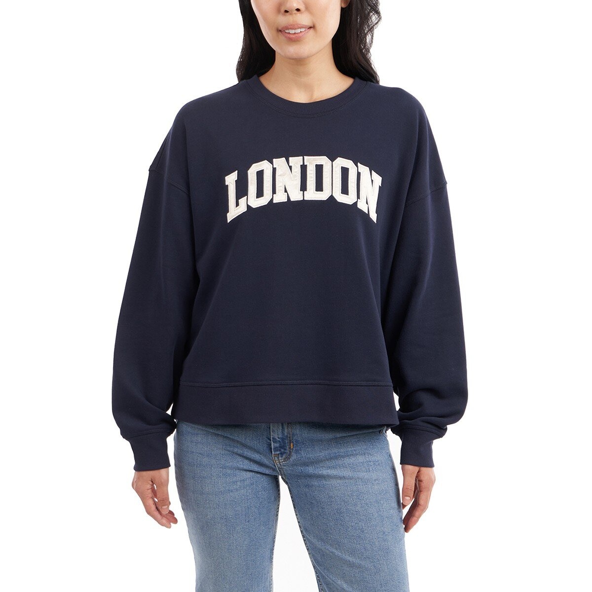 Lukka Lux 女圓領長袖上衣 深藍