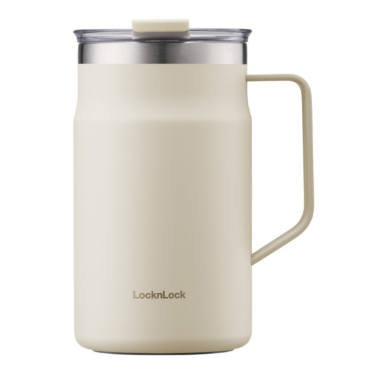 LocknLock 都會馬克咖啡杯 600毫升 X 2件組 石墨白 + 青墨綠