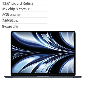 Apple MacBook Air 13吋 配備 M2晶片 8核心 CPU 8核心 GPU 8GB 256GB SSD